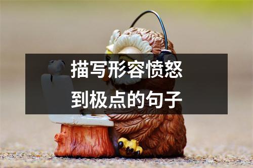 描写形容愤怒到极点的句子