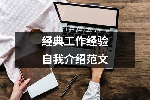经典工作经验自我介绍范文