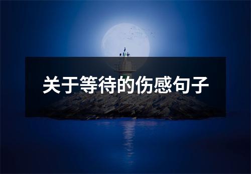 关于等待的伤感句子