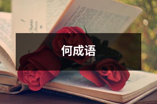 何成语