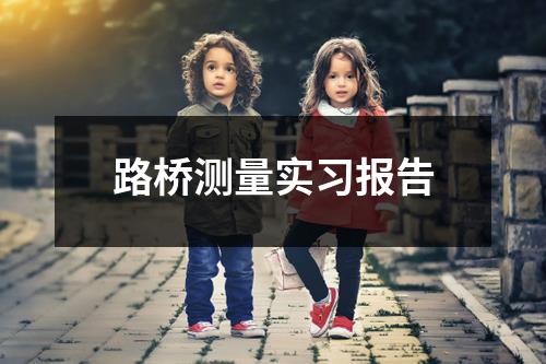 路桥测量实习报告