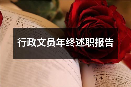 行政文员年终述职报告