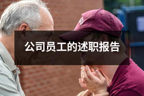 公司员工的述职报告