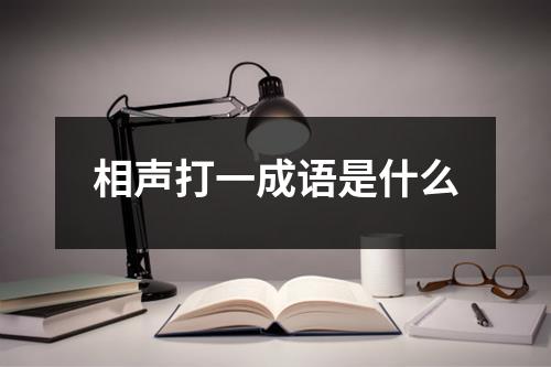 相声打一成语是什么