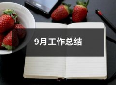 <b>9月工作总结（锦集19篇）</b>