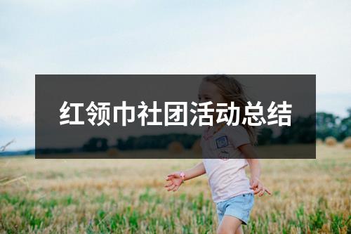 红领巾社团活动总结