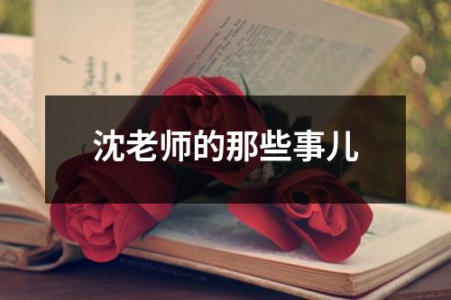 沈老师的那些事儿